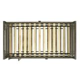 Elements International Wade Twin over Twin Bunk Bed in Gray