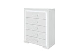 Naomi Silver Marble Chest with LED