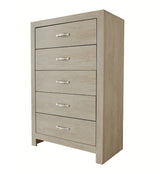 Crown Mark Furniture Jaylen 5 Drawer Chest in Gray image