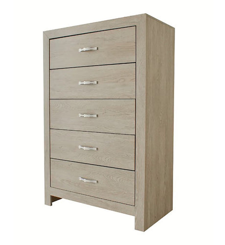 Crown Mark Furniture Jaylen 5 Drawer Chest in Gray image