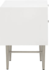 Modernist White Gloss Night Stand