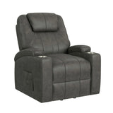 Kenmore P1 Lift Chair with Heat Massage in Simba DK Grey