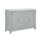 Fiona Marble Top Dining Buffet/Server-Mist Gray