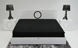 Ovidius - Modern White Crocodile Lacquer Bed