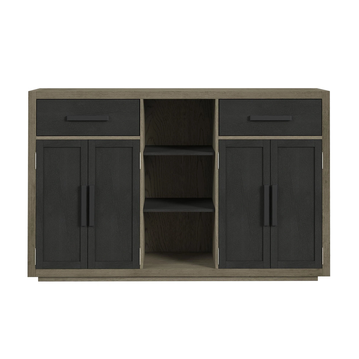 Jemma Buffet in Grey and Dark Espresso