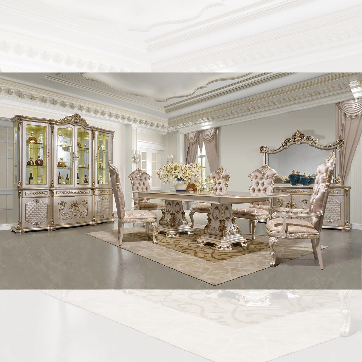 HD-9086 - 9PC DINING SET