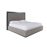 Santa Barbara - Modern Grey Fabric + Grey Wash Bed