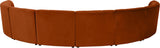 Limitless Cognac Velvet 8pc. Modular Sectional