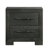 Allan 2-Drawer Nightstand in Black