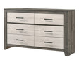 Crown Mark Furniture Rhett 6 Drawer Dresser in Gray image