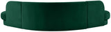 Rosa Green Velvet 3pc. Sectional (3 Boxes)