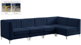 Alina Navy Velvet Modular Sectional