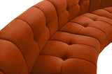 Limitless Cognac Velvet 10pc. Modular Sectional