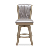 JAZZ 24" SWIVEL COUNTER STOOL-PEARL/GOLD
