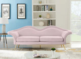 Lips Pink Velvet Sofa