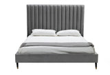 Hemlock - Modern Grey Velvet Bed