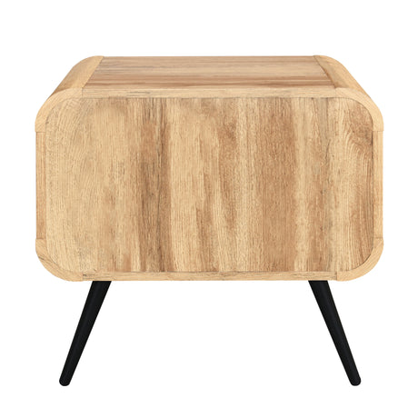 Rowan One Drawer End Table/Bedside Table-Natural
