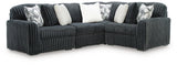 Midnight-Madness Sectional - Gunmetal
