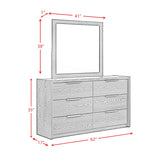 South Bend Dresser and Mirror Set in Black