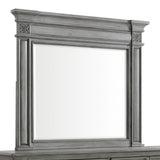 Glenmore Dresser and Mirror Set in Aged Grey