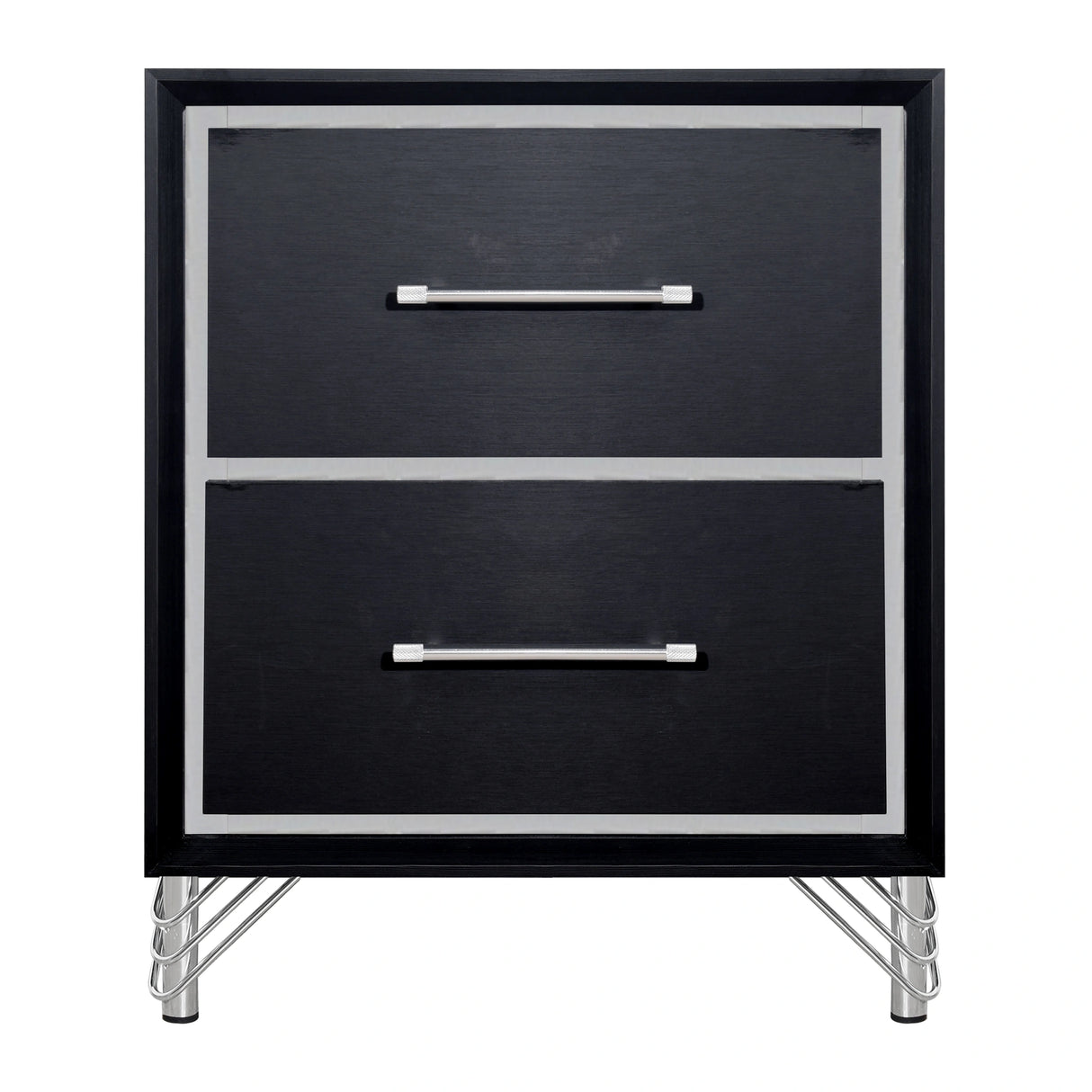 Ava 2 Drawer Nightstand-Ebony