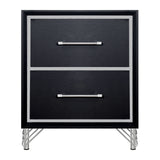 Ava 2 Drawer Nightstand-Ebony