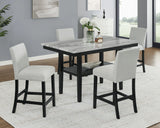 Marbel 5-Pc Counter Height Dining Set