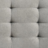 Malibu Bench with Grey Fabric in Walnut