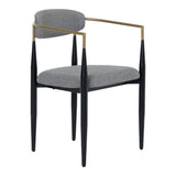 Buchtel - Mid-Century Modern Fabric Dining Chair
