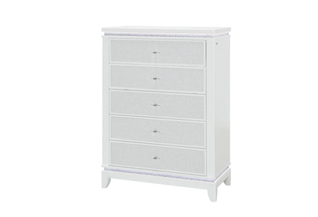 Alina White Chest with LED