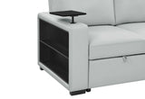 U0212 Blanche Silver Pull Out Sofa Bed
