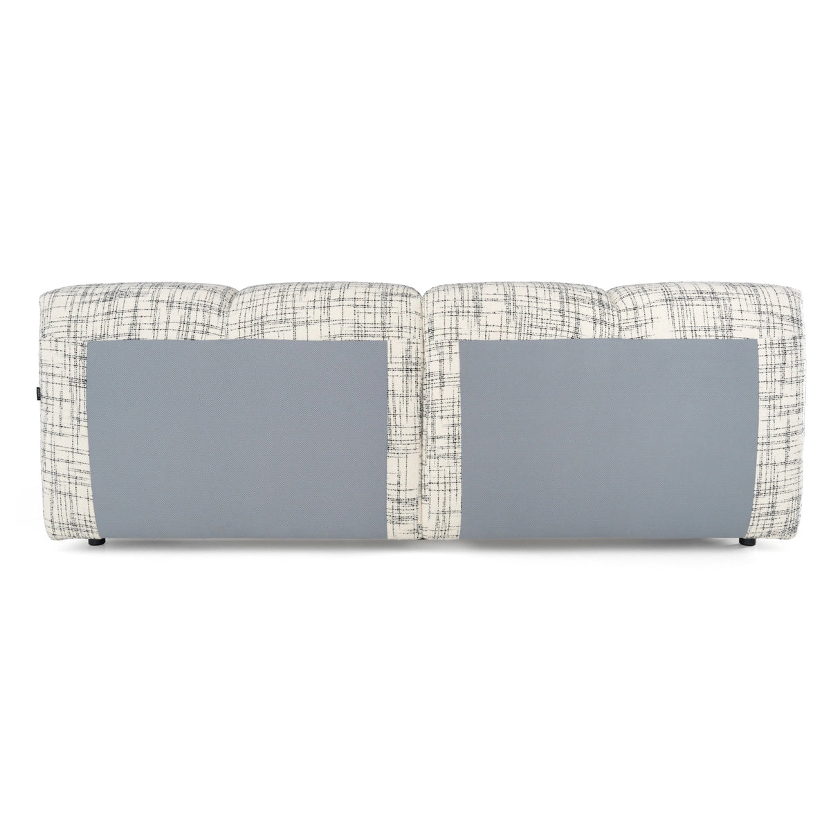 Shiloh - Modern Off-White + Black Fabric Bed