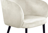 Louise Cream Velvet Dining Chair