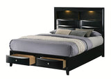 Crown Mark Furniture Fallon King Platform Bed with Storage in Black B4288-K image