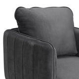 Rae Chair in Lavish 152 Grey Velvet