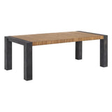 Elements International Breckenridge Dining Table in Black/Oak image
