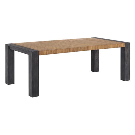 Elements International Breckenridge Dining Table in Black/Oak image