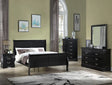 Crown Mark Furniture Louis Philip Twin Bed in Black image