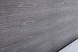 Charlene Modern Grey Elm & Stainless Steel Bed