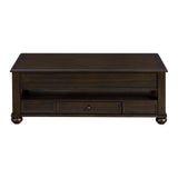 Wagner Rectangular Lift-Top Coffee Table w/ Casters in Cherry