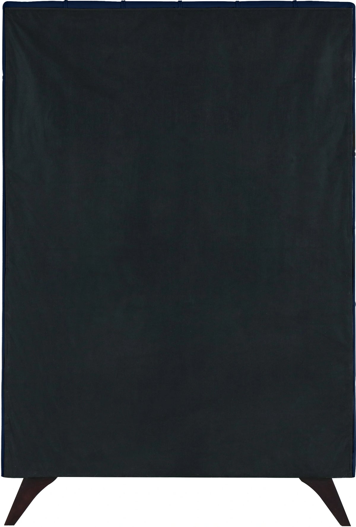 Elly Navy Velvet Twin Bed