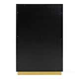 Aspen - Modern Black & Gold Wide Chest