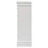 Louis Philippe 5-drawer Bedroom Chest White