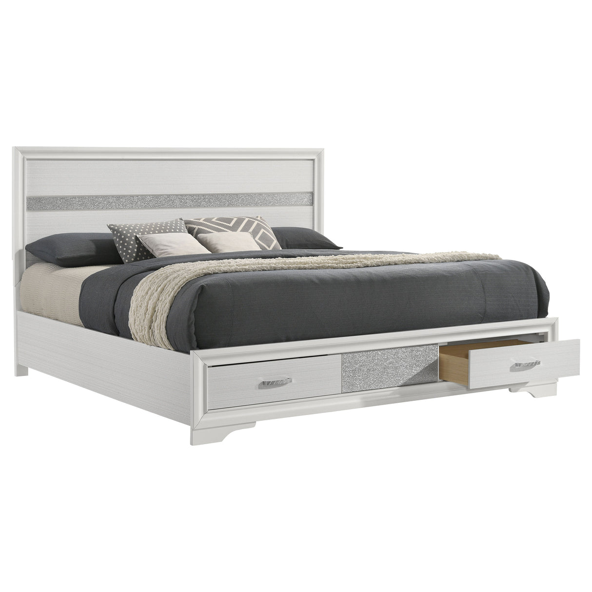 Miranda Panel Platform Storage Bed