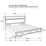 Miranda Panel Platform Storage Bed