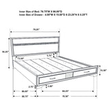 Miranda Panel Platform Storage Bed