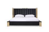 Token Modern Black & Gold 4-Piece Bedroom Set