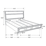 Miranda Panel Platform Storage Bed