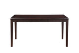 Gia 5 Pc 60" Dining Table & 4 Chairs-Ebony