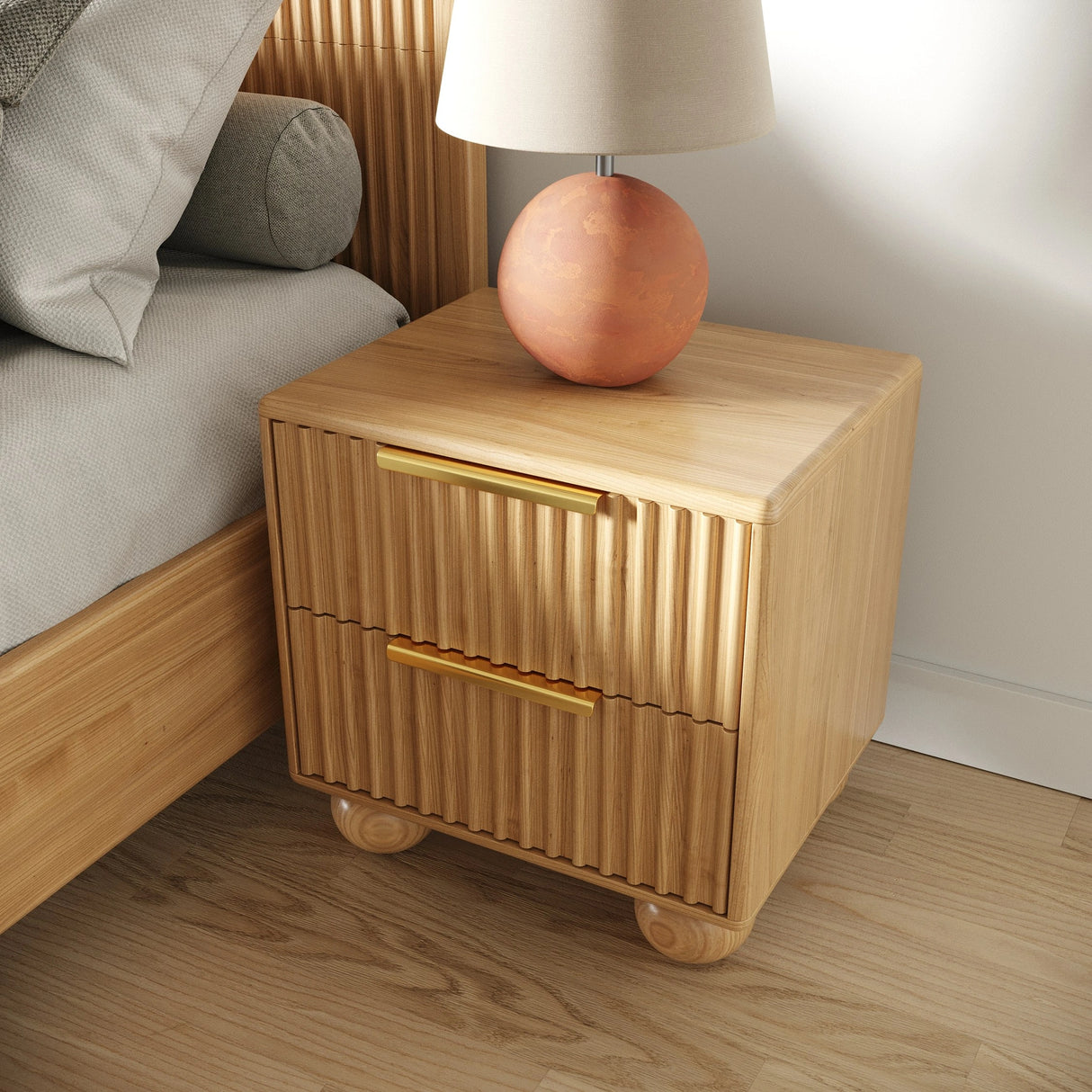 Winters - Modern Natural Oak Bedroom Set